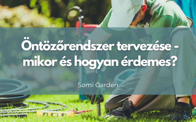 Öntöző rendszer tervezése