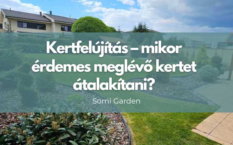 Kertfelújítás – mikor érdemes meglévő kertet átalakítani?